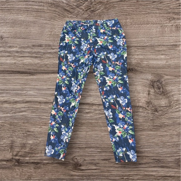 NWOT Faded Glory Blue and Green Abstract Leggings - Picture 3 of 4